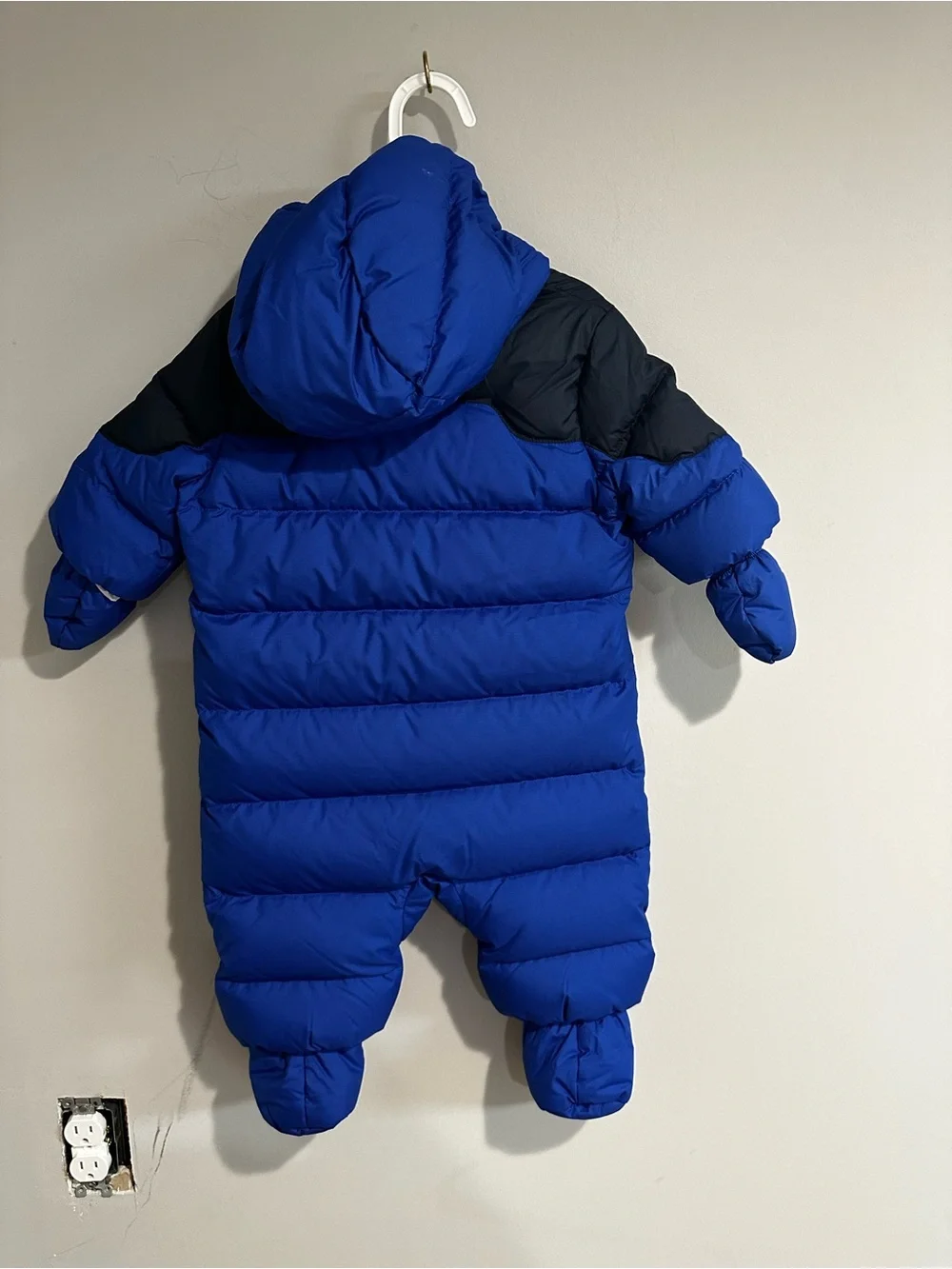 NWT Ralph Lauren Baby One-Piece Snowsuit Bunting with Mittens and Booties 3M